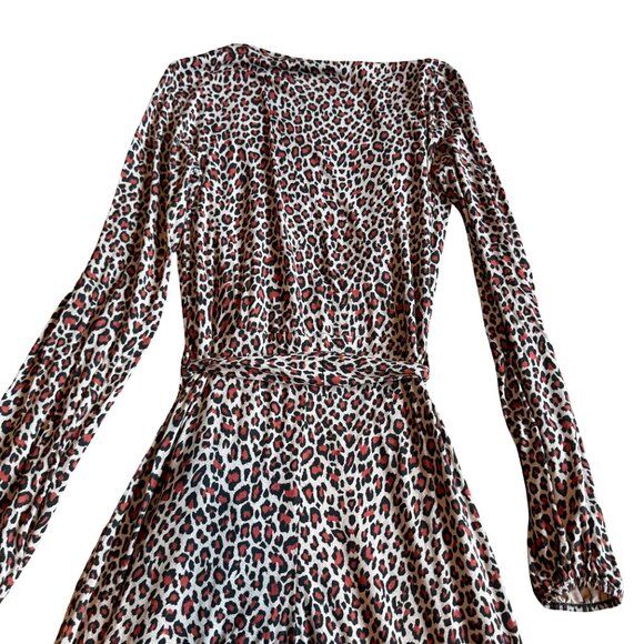 LTS Long Tall Sally Animal Print Long Sleeve Jumpsuit Stretch Comfy Size 6-8 - Picture 8 of 11